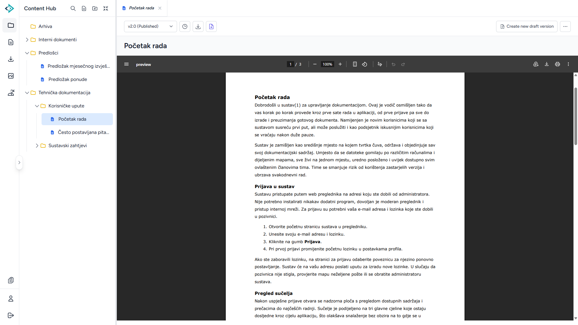 A published document in the library viewer - clean, formatted content